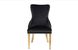Victoria Black & Gold Chair