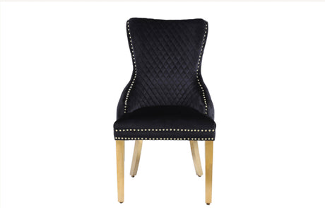 Victoria Black & Gold Chair