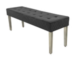 Louis Marble Dining Table With 4 Valentino Lion Knocker Chairs & Majestic Bench Bench