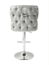 Valentino Silver Lion Knocker Bar Stool