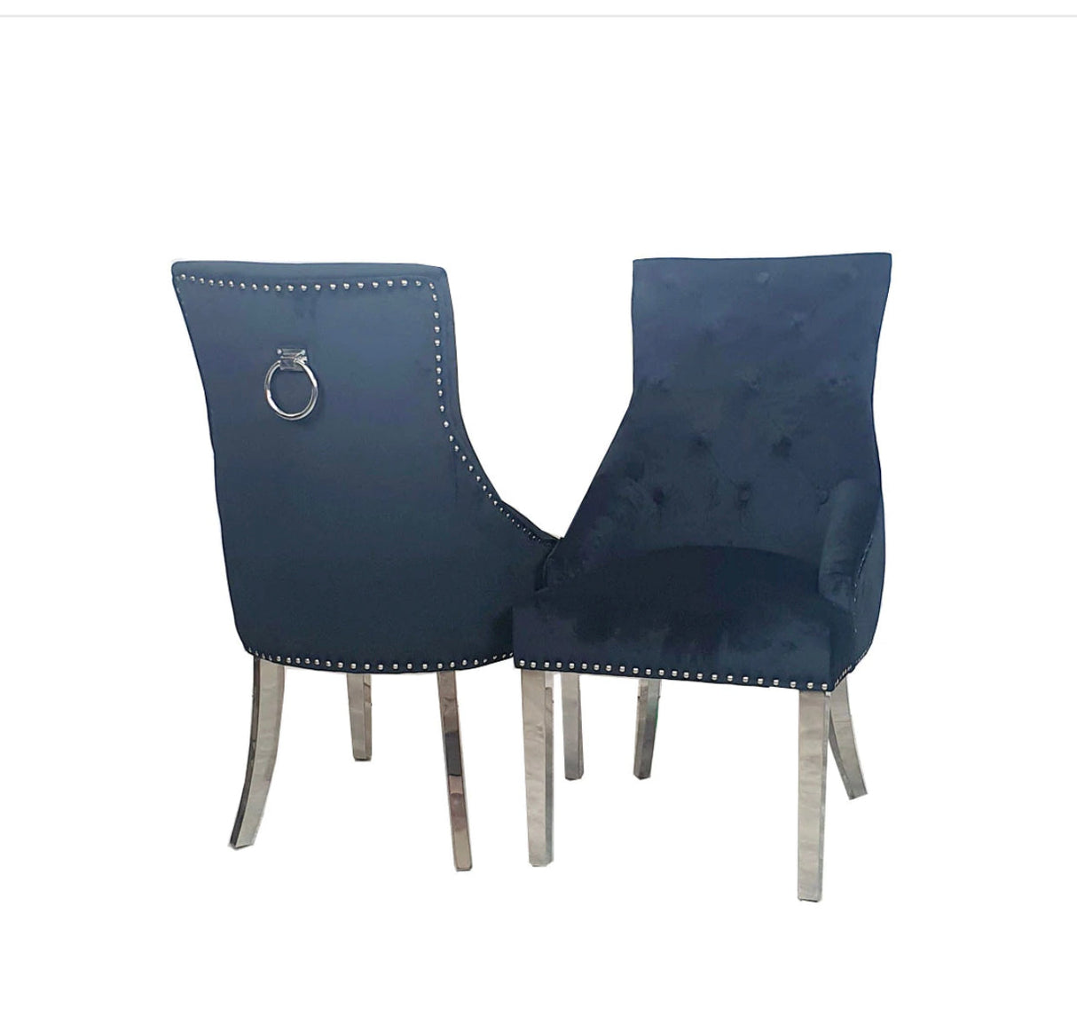 Valencia Black Ring Knocker Chair