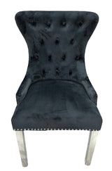 Chelsea Black Lion Knocker Chair
