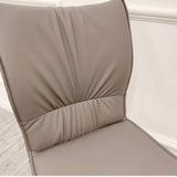 Flora Leather Dining Chair With Black Legs