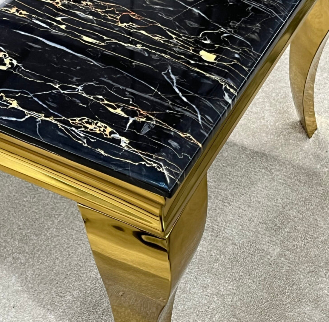 Sofia Black & Gold Marble Coffee Table