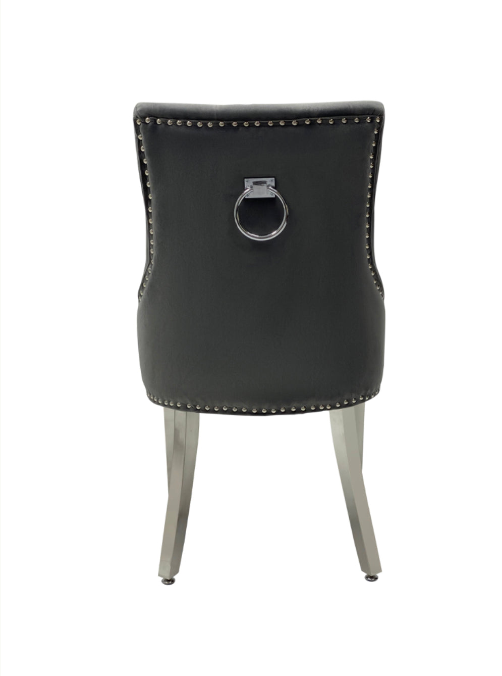 Valencia Dark Grey Ring Knocker Chair