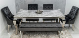 Louise Table With 4 Majestic Lion Knocker Chairs & Majestic Bench