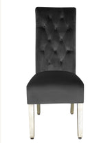 Sofia Dark Grey Lion Knocker Chair