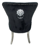 Chelsea Black Lion Knocker Chair