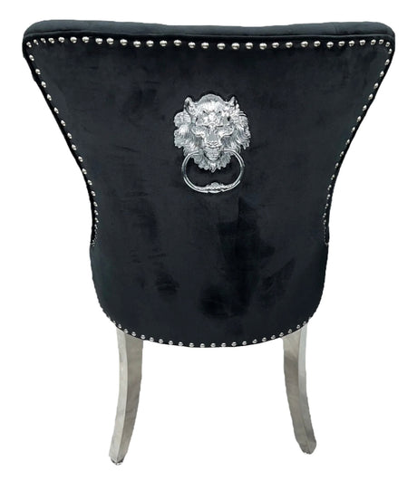 Chelsea Black Lion Knocker Chair