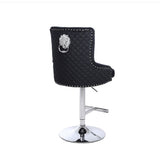 Majestic Black Lion Knocker Bar Stool
