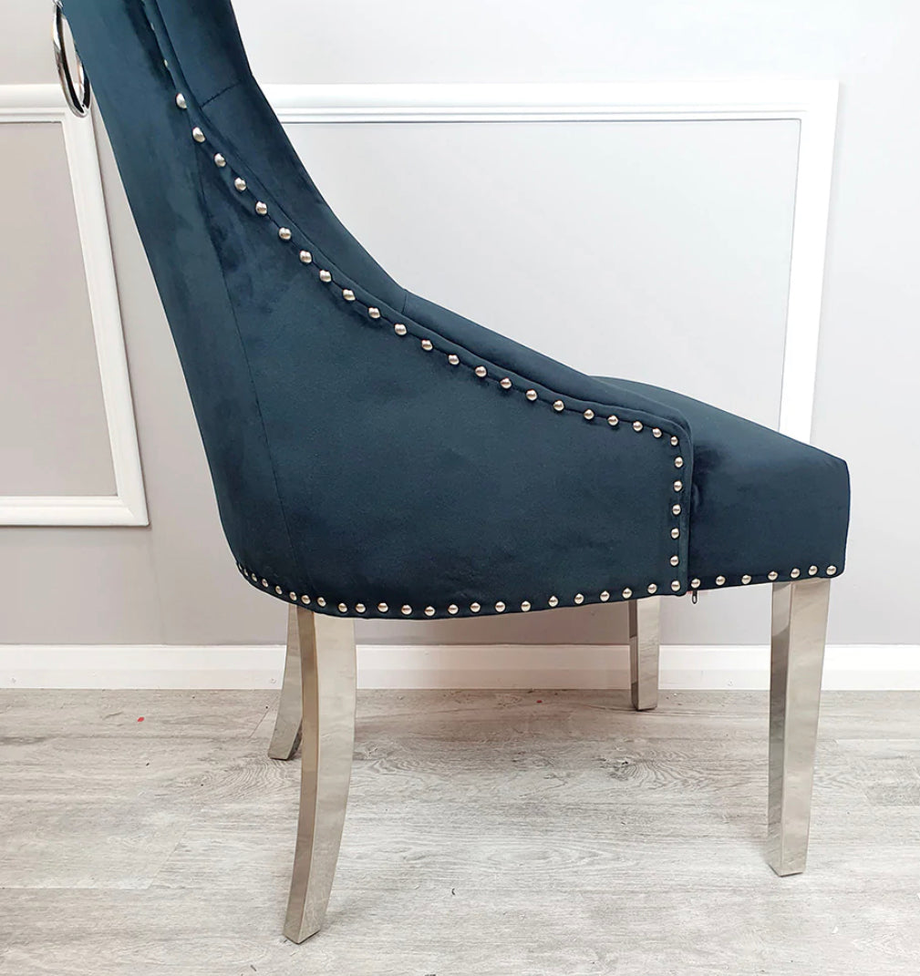 Valencia Black Ring Knocker Chair