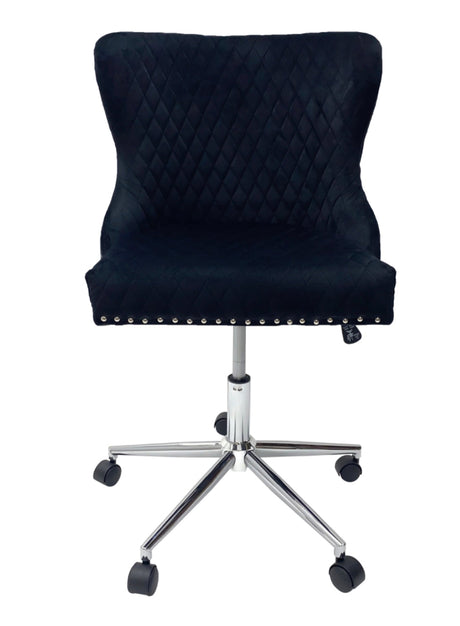 Valentino Black Lion Knocker Office Chair