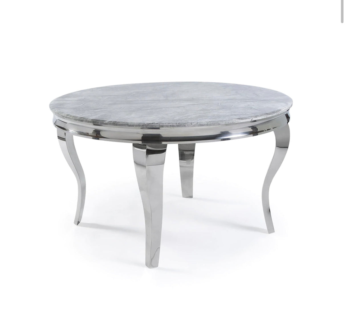 Louis 130x130cm Marble Round Table